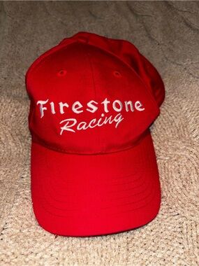 Firestone Racing Red Snapback Baseball Hat Cap